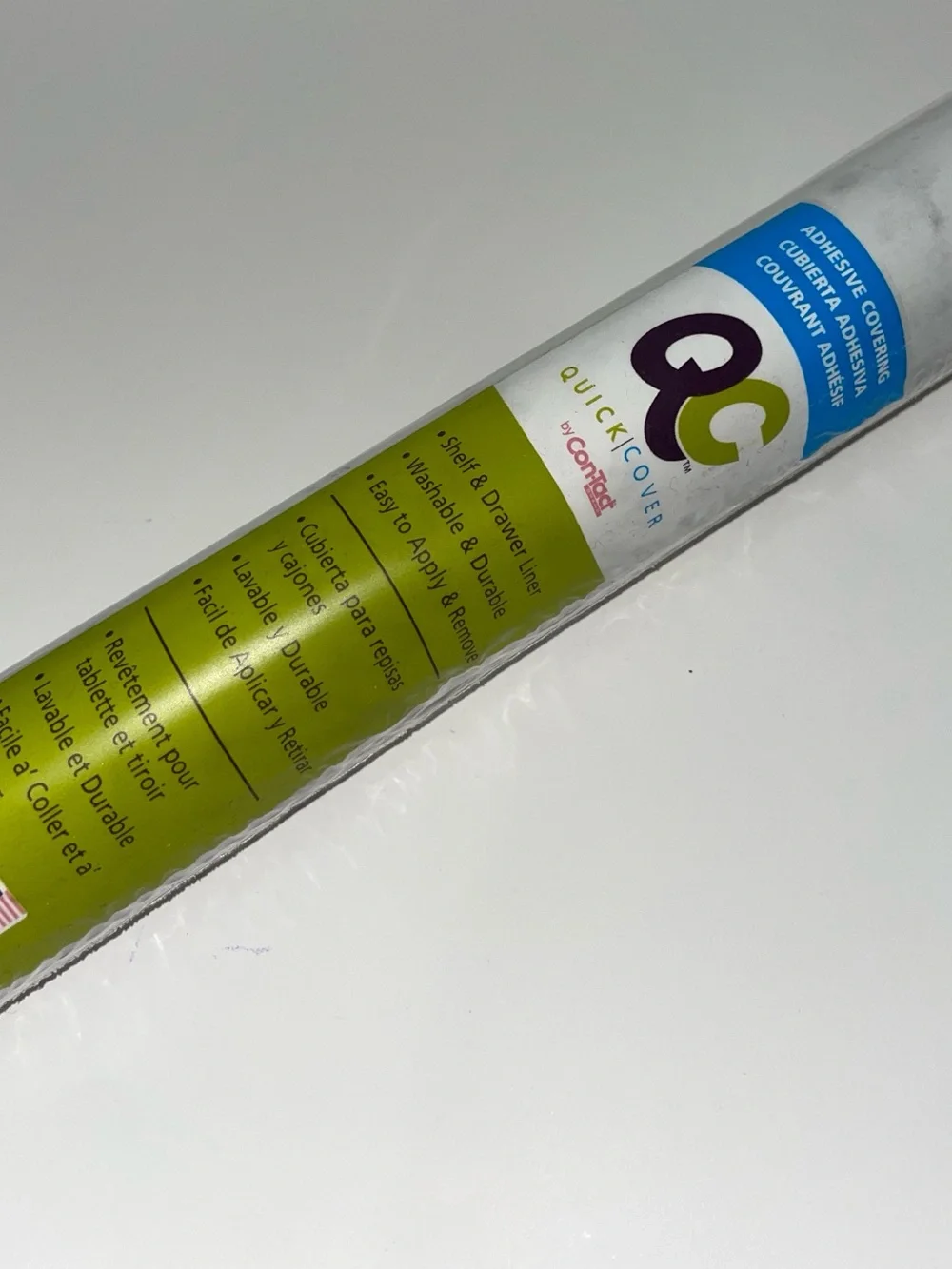 QC adhesive shelf